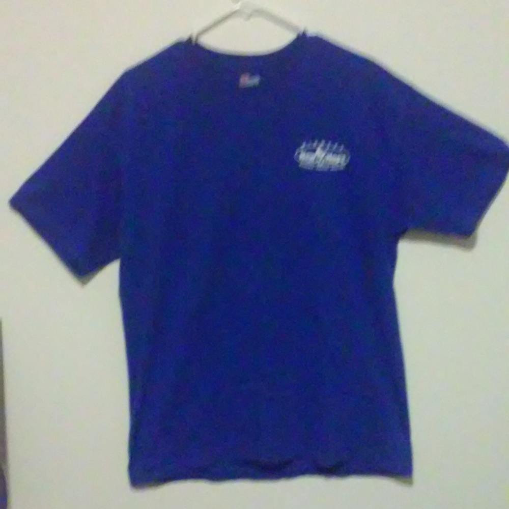 Blue Hanes T Shirt New Hope L 100 Cotton